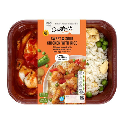 M&S Count On Us Repas préparé Poulet aigre-doux 350g