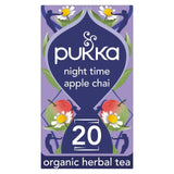 Pukka Herbs organic Night Time Apple Chai herbal tea 20 teabags - British product