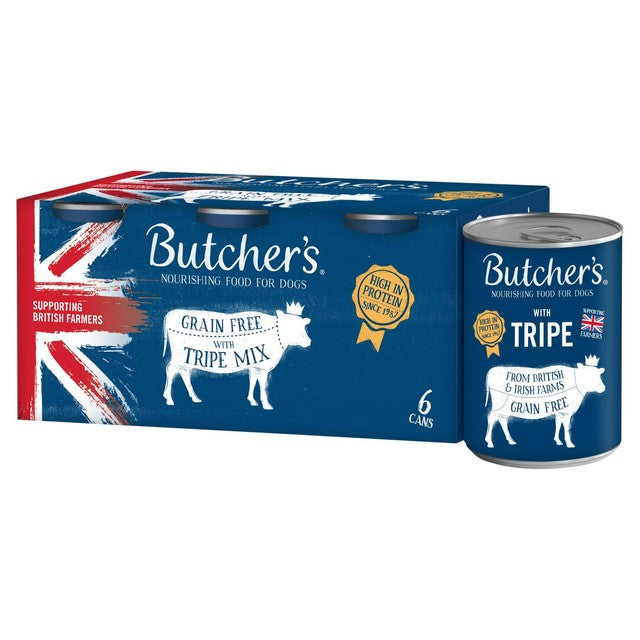 Butcher's Tripe Dog Food 400g Cans - British product
