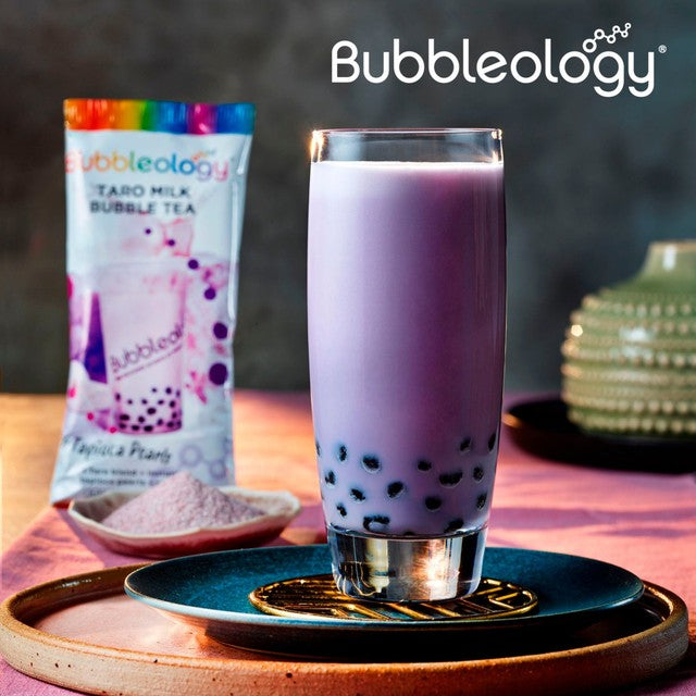 Bubbleology Taro Milk Bubble Tea with Tapioca Pearls 80g - British product