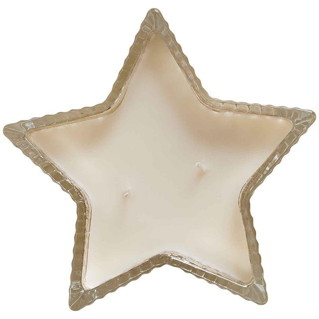 M&S Frankincense and Myrrh Star Candle Chrome, imported from the UK