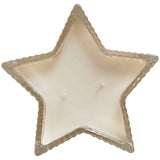 M&S Frankincense and Myrrh Star Candle Chrome, imported from the UK