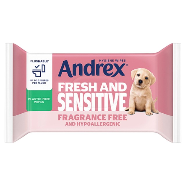 Andrex Fresh and Sensitive Hygiene Wipes 30 per pack - British product
