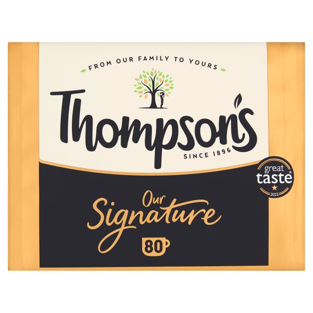 Thompsons Signature Tea black tea bags 80 pack (British brand)