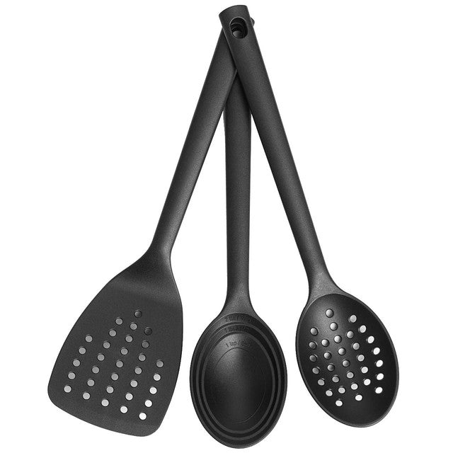 M&S Black Nylon Utensils Set, imported from the UK