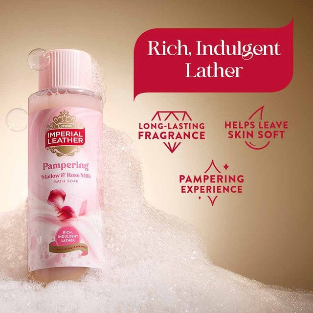 Imperial Leather bath soak Mallow & Rose Milk 500ml, UK version
