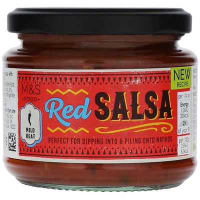 M&S Tomaten- und Zwiebel-Rote Salsa mit Koriander und Chili 195g