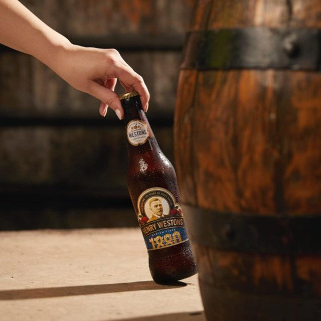 Henry Weston vintage cider 500ml, UK version
