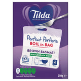Tilda boil in the bag brown basmati rice 4 x 62.5g (British brand)