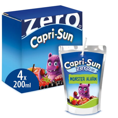 M&S Capri Sun Monster Zero Kids Juice Drink 4 x 200ml- Buy online at McGrocer