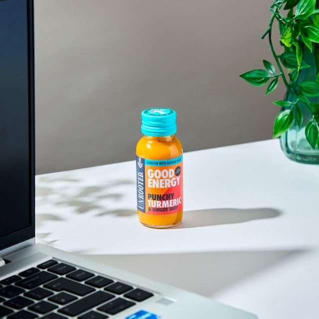 Unrooted Turmeric Ginger Baobab health shot 60ml (British brand)