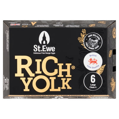 St. Ewe Rich Yolk frittgående egg, store 6-pakning