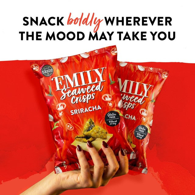 Emily Sriracha Seaweed Crisps 18g - British product