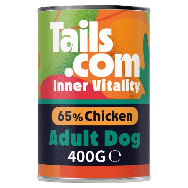Tails Inner Vitality Chicken Adult Dog Wet Food 400g (British brand)