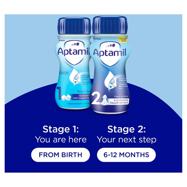 Aptamil First Infant Milk ready-to-feed liquid 4x200ml - British product