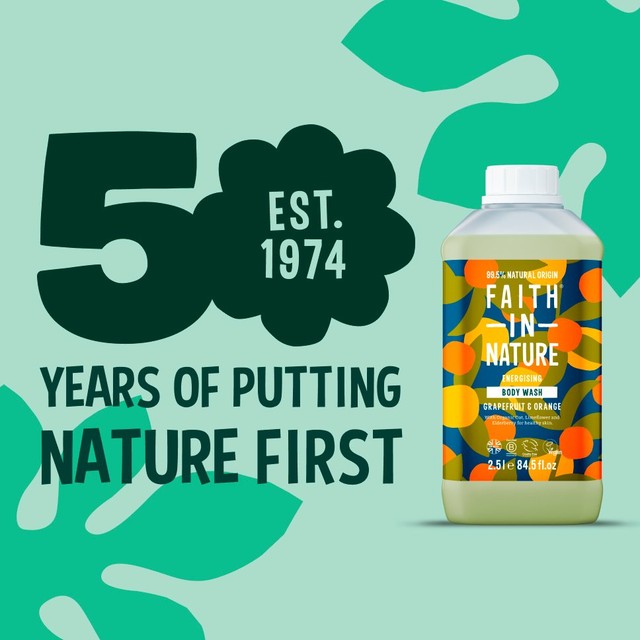 Faith In Nature grapefruit and orange body wash 2.5L - British product