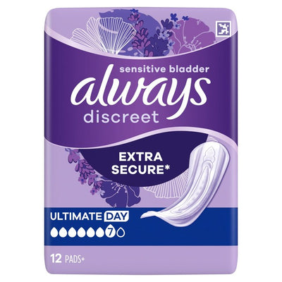 M&S Always Discreet Incontinence Pads Ultimate Day 12 Pack - اشترِ عبر الإنترنت من McGrocer