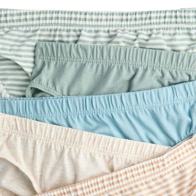 M&S Jungen Baumwolle Streifen & Unis Slips Multipack 8-9 Jahre