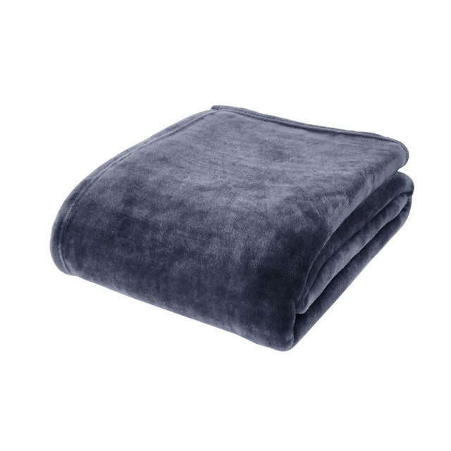 Catherine Lansfield raschel throw navy 130x170cm, UK version