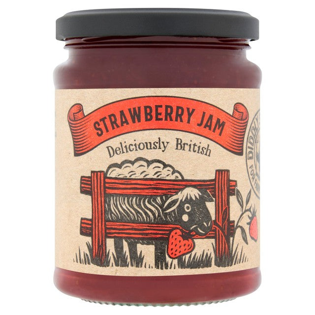 Diddly Squat Farm strawberry jam jar - British product