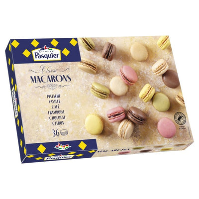 Brioche Pasquier Makroner Assorterte Smaker Konditori 36-pakning
