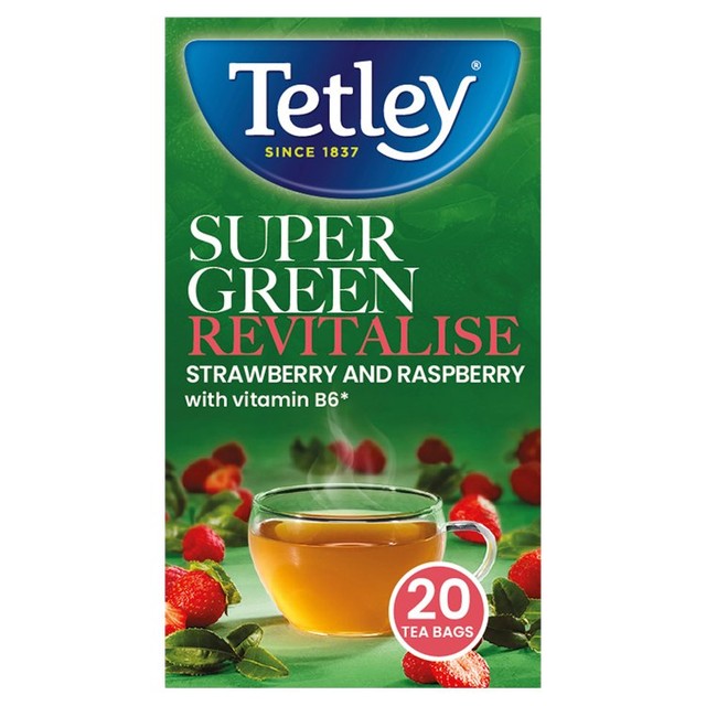 Tetley Green Tea Berry Burst 20 count (British brand)