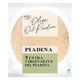 M&S extra virgin olive oil piadina flatbreads 4 pack, imported from the UK