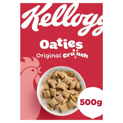 Sainsburys Kelloggs Oaties Original Crunch Breakfast Cereal 500g- Buy online at McGrocer