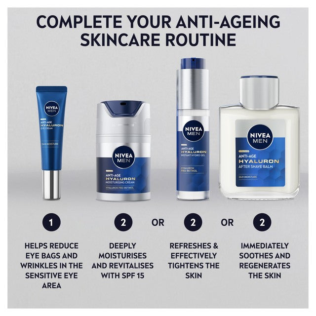 Nivea Men Hyaluron Anti-Age Face Moisturiser 50ml, imported from the UK