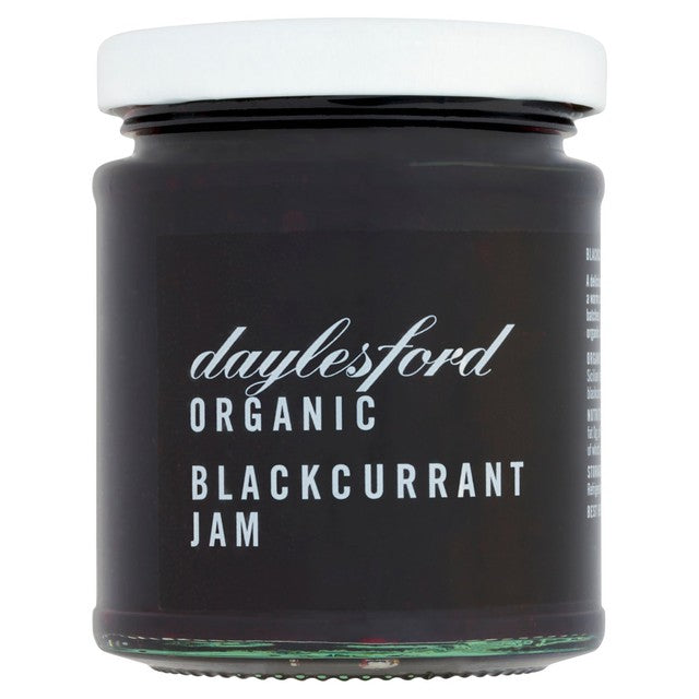 Daylesford organic blackcurrant jam 227g - British product