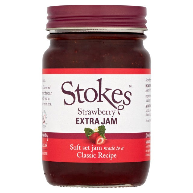 Stokes Strawberry Extra Jam 340g (British brand)
