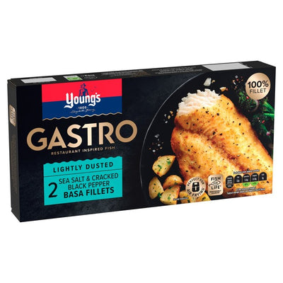 Filets de basa poêlés sel de mer et poivre Young's 310g
