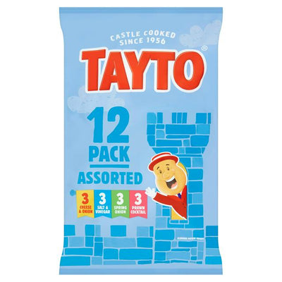 Tayto Kartoffelchips, verschiedene Sorten, 12 x 25 g