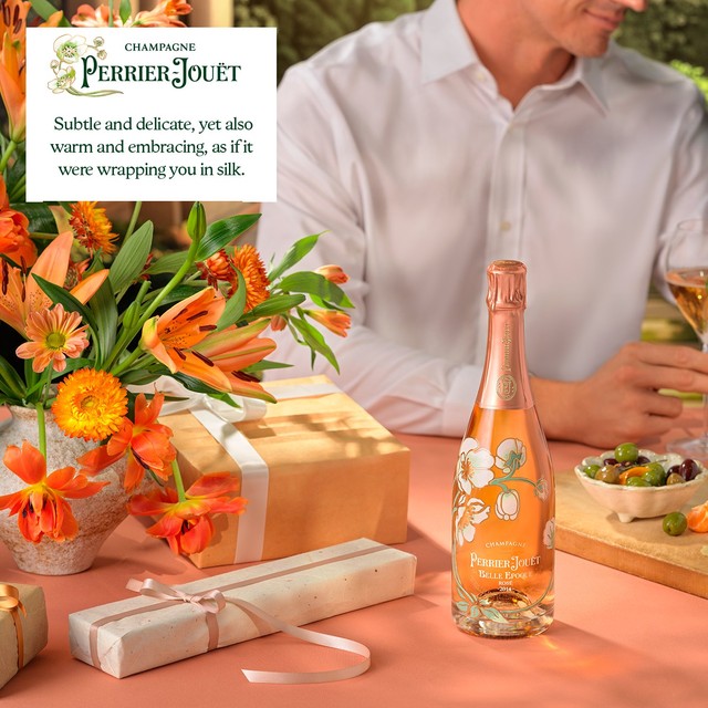Perrier Jouet Belle Epoque Rosé Vintage Champagne 75cl, imported from the UK