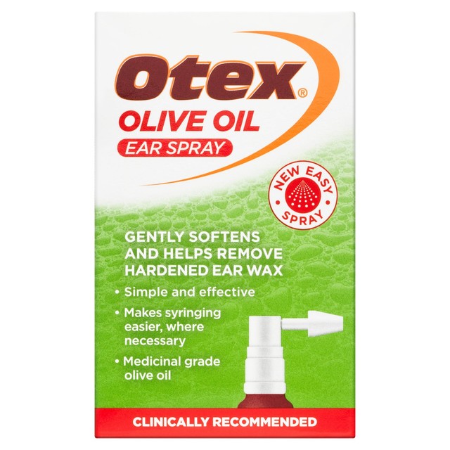 Otex olive oil ear spray 10ml, imported from the UK