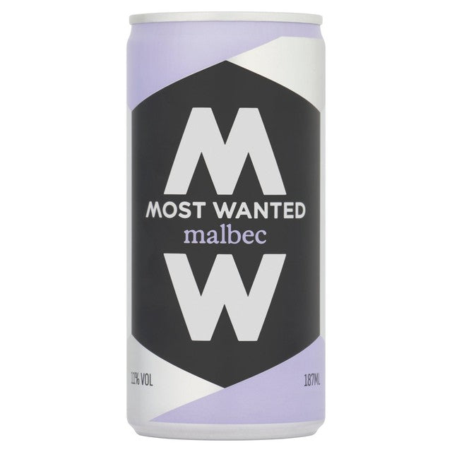 Most Wanted Malbec red wine can, British brand