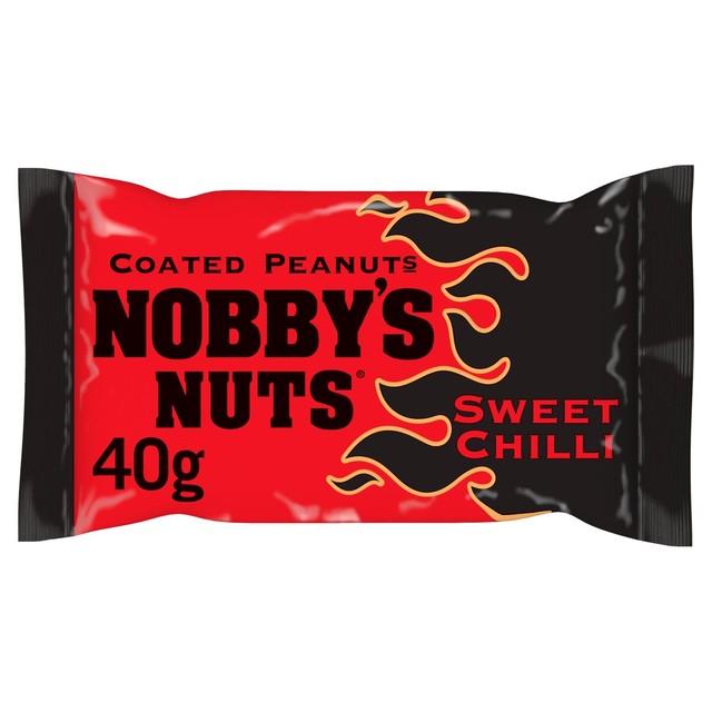 Nobby's Nuts sweet chilli coated peanuts 40g, imported from the UK