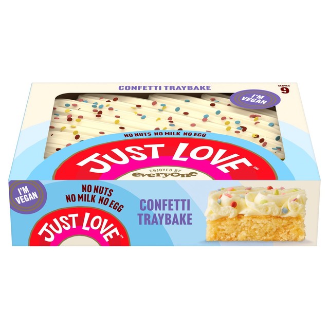 Just Love Food Confetti Traybake sponge cake 461g, UK version