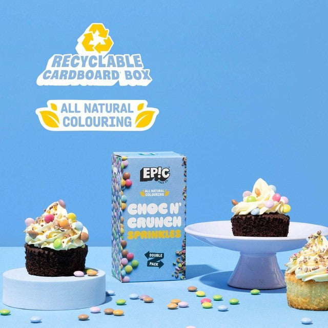 Epic Choc n Crunch cake sprinkles 120g - British product