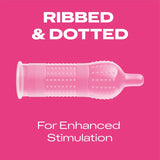 Durex ribbed and dotted condoms regular fit - British product