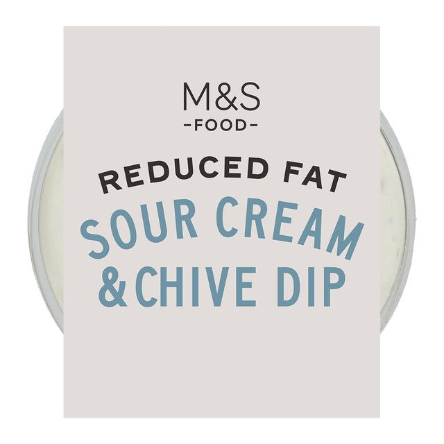 M&S Reduced Fat Sour Cream Dip 230g, imported from the UK