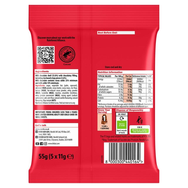 KitKat F1 chocolate car multipack (British brand)