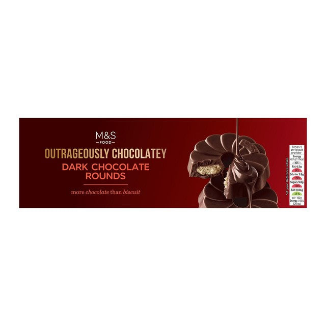 M&S dark chocolate rounds 200g, imported from the UK