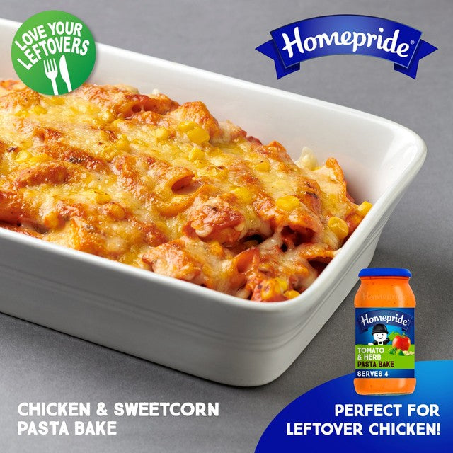 Homepride creamy tomato and herb pasta bake sauce 485g, UK version