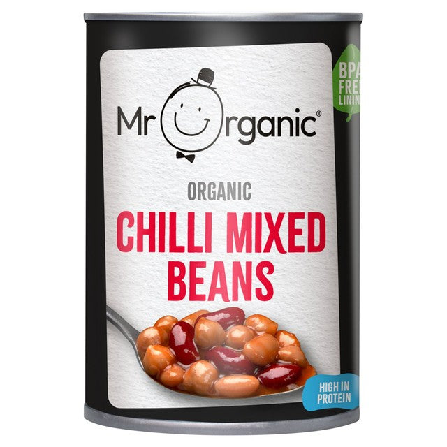 Mr Organic chilli mixed beans 400g, imported from the UK