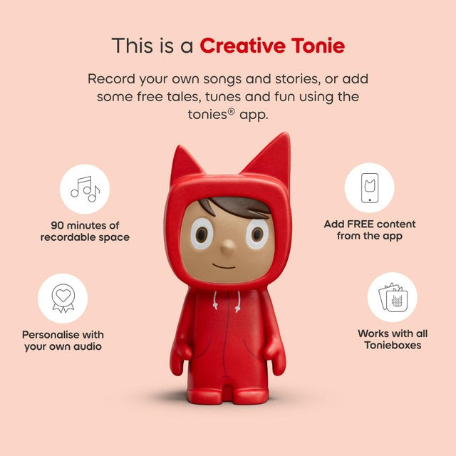Tonies red Toniebox 2 with Creative Tonie, UK version