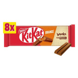 KitKat 2 Finger Orange Chocolate Biscuit Bar Multipack 8 x 207g