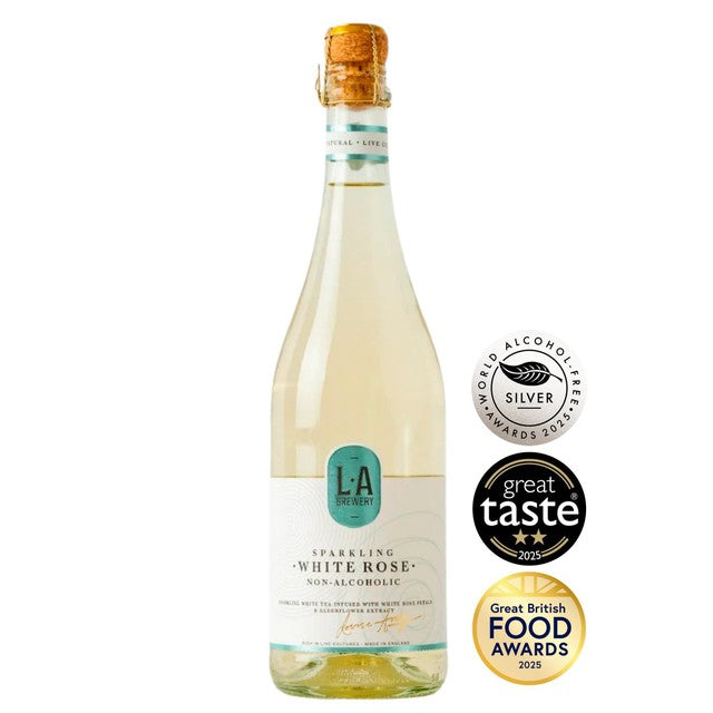LA Brewery sparkling rose kombucha drink 750ml, UK version