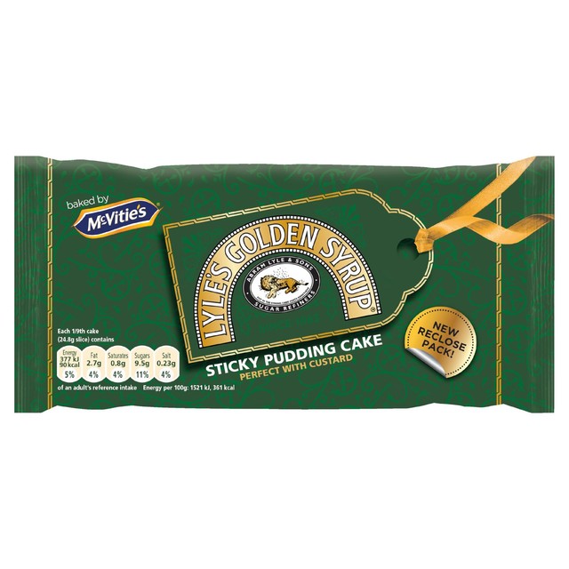 McVitie's Original Lyle's Golden Syrup Cake 224g, imported from the UK