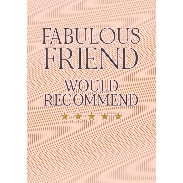 Pigment Fabulous Friend birthday card 130mm x 176mm - British product